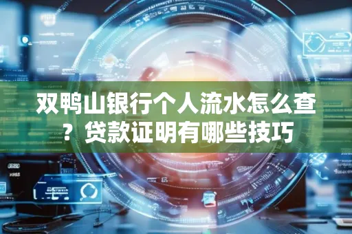 双鸭山银行个人流水怎么查?贷款证明有哪些技巧